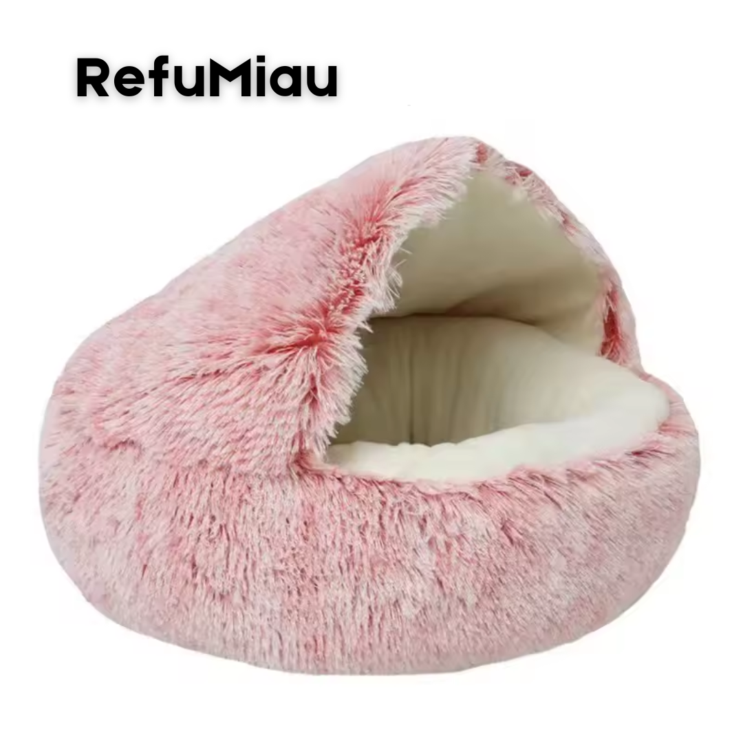 RefuMiau Cama para gatos 2 en 1 | Nido cerrado y colchón suave desmontable