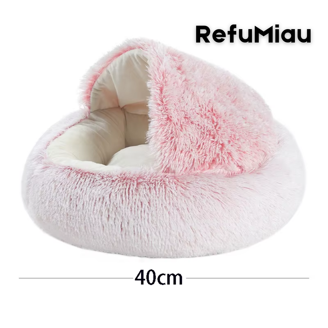 RefuMiau Cama para gatos 2 en 1 | Nido cerrado y colchón suave desmontable